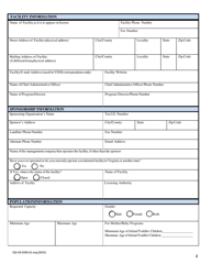 Form 032-08-0099-02-ENG Renewal Application for a License to Operate a Children&#039;s Residential Facility (Crf) - Virginia, Page 2