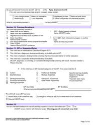DCYF Form 05-006 Eceap Prescreen and Application (Combined Form) - Washington, Page 7