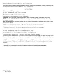 DOT Form 272-058U Underutilized Disadvantaged Business Enterprise (Udbe) Trucking Credit Form - Washington, Page 2