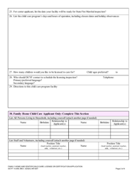 DCYF Form 15-955 Family Home and Center Child Care License or Certification Application - Washington, Page 2