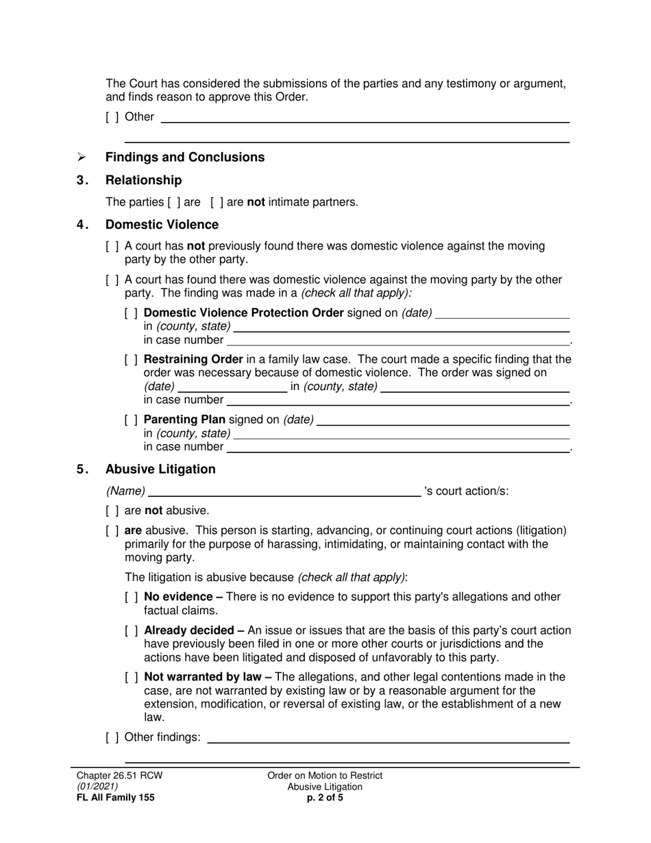 Form FL All Family155 - Fill Out, Sign Online and Download Printable ...