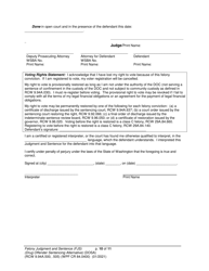 Form WPF CR84.0400 DOSA Felony Judgment and Sentence - Drug Offender Sentencing Alternative - Washington, Page 10