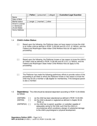 Form WPF JU03.0100 Dependency Petition (Dpp) - Washington, Page 2