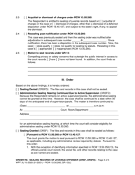 Form WPF JU10.0320 Order Re: Sealing Records of Juvenile Offender (Orsf, Orsfd) - Washington, Page 4
