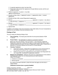 Form MP410 Findings, Conclusions, and Order Committing Respondent for Involuntary Treatment or Less Restrictive Alternative Treatment, or Assisted Outpatient Behavioral Health Treatment (14-day, 90-day LRA, 90-day Aot) - Washington, Page 2