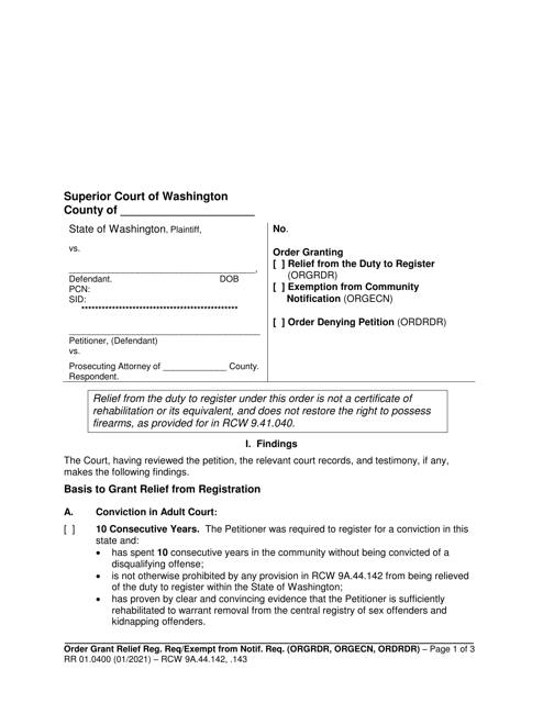 Form RR01.0400  Printable Pdf