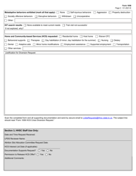 Form 1058 Request for Home and Community-Based Services Crisis Diversion Slot - Texas, Page 2