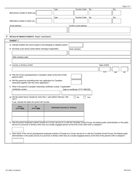 Form CIT0003 Application for Canadian Citizenship - Minors (Under 18 Years of Age) Under Subsection 5(2) - Canada, Page 3