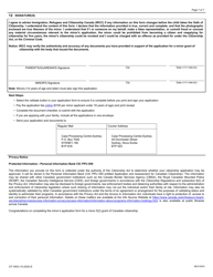 Form CIT0003 Application for Canadian Citizenship - Minors (Under 18 Years of Age) Under Subsection 5(2) - Canada, Page 7