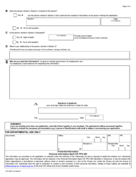 Form CIT0058 Application for a Search of Citizenship Records - Canada, Page 2
