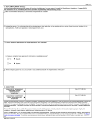 Form IMM5494 Settlement Plan - Joint Assistance Sponsorship - Canada, Page 2