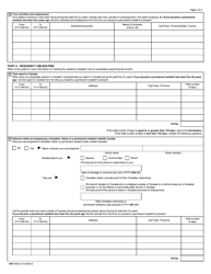 travel document form canada