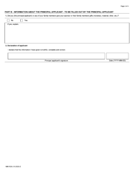 Form IMM5526 Supplementary Relationship Questionnaire - Canada, Page 2