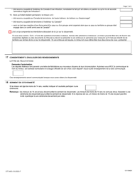 Forme CIT0403 Demande De Citoyennete Canadienne - Mineurs (Moins De 18 Ans) En Vertu Du Paragraphe 5(1) - Canada (French), Page 7