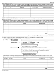 Forme IMM5524 Demande De Titre De Voyage Pour Resident Permanent - Canada (French), Page 2