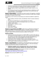 Instructions for Construction Best Management Practices Plan (Cbmpp) - Alabama, Page 5