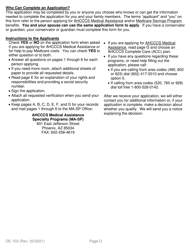 Form DE-103 Application for Ahcccs Health Insurance and Medicare Savings Programs - Arizona, Page 4