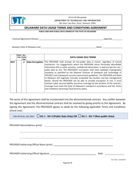 Delaware Data Usage Terms and Conditions Agreement - Delaware, Page 4