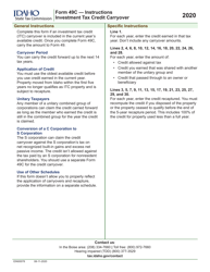 Form 49C (EFO00047) Investment Tax Credit Carryover - Idaho, Page 3