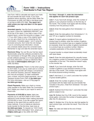 Instructions for Form 1450 Distributor&#039;s Fuel Tax Report - Idaho