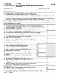 Form 84 (EFO00010) &quot;Small Employer Real Property Improvement Tax Credit&quot; - Idaho, 2020