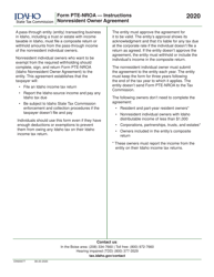 Form PRE-NROA (EFO00263) Nonresident Owner Agreement - Idaho, Page 2