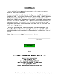 Questionnaire for Public Member Vacancy - Florida, Page 11