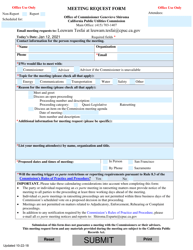 Document preview: Meeting Request Form - California