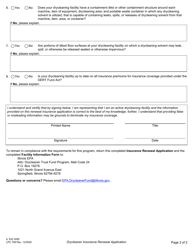 Form IL532 3055 (LPC708) Drycleaner Environmental Response Trust Fund Drycleaner Insurance Renewal Application - Illinois, Page 2