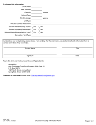 Form IL532 3057 (LPC710) Drycleaner Environmental Response Trust Fund Drycleaner Facility Information Form - Illinois, Page 2