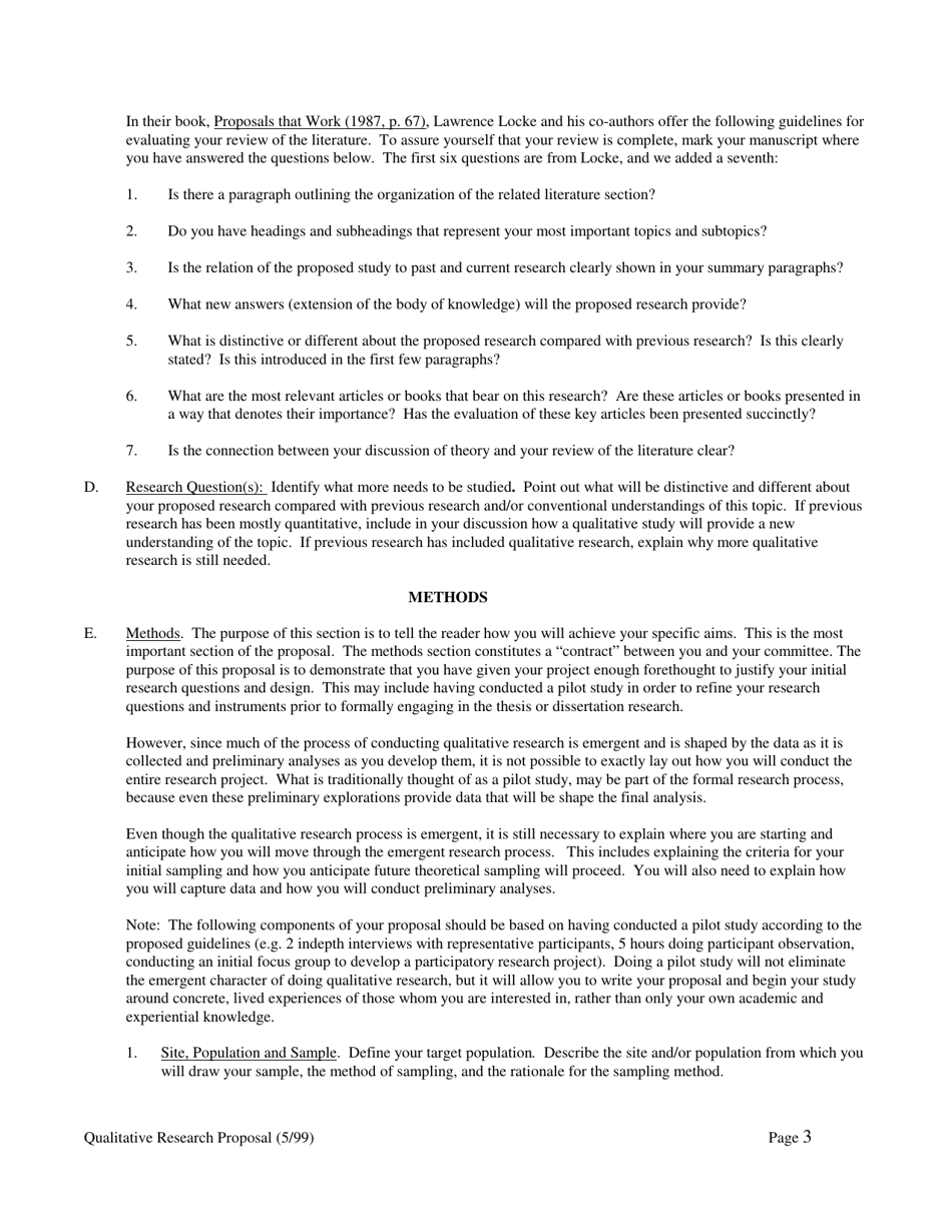 Guidelines for Proposals: Qualitative Research - Human Development and Family Studies, Page 3
