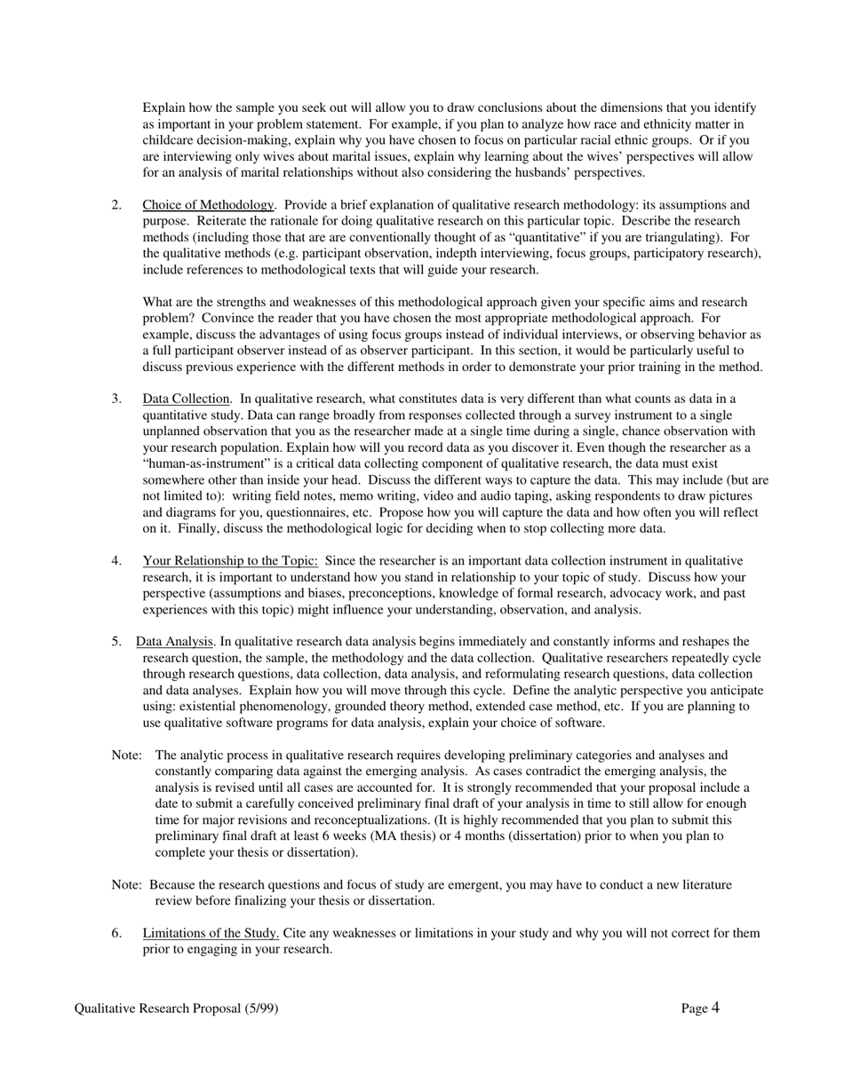 Guidelines for Proposals: Qualitative Research - Human Development and Family Studies, Page 4