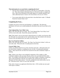 Instructions for Information From Your Landlord About Utility Costs - Ontario, Canada, Page 2
