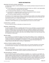 Form HLTH3513 (13) Notification to Involuntary Patient of Rights Under the Mental Health Act - British Columbia, Canada, Page 2