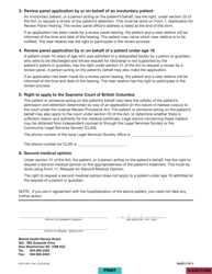 Form 16 (HLTH3516) Notification to Near Relative (Admission of Involuntary Patient or Patient Under Age 16) - British Columbia, Canada, Page 2