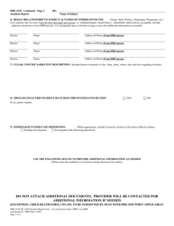 Form DHS-1910 Attachment B Incident Report Form - Arkansas, Page 2