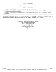Federal Income Tax Substitute Form W-4p - Georgia (United States), Page 2