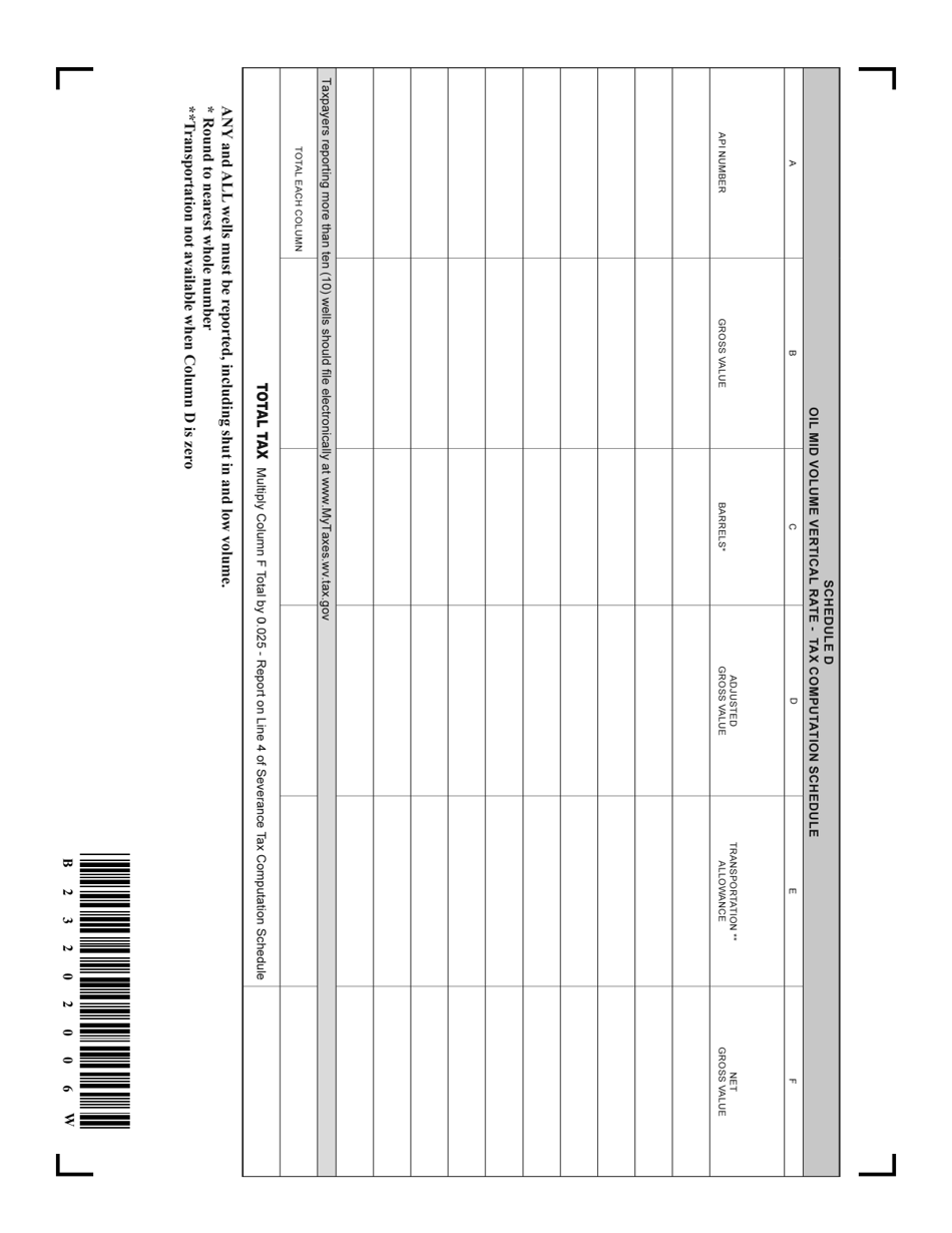 Form SEV-401 West Virginia Severance Tax Annual Return - West Virginia, Page 6