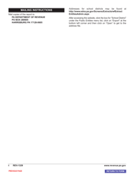 Form REV-1329 Corrected School District Code Report - Pennsylvania, Page 6