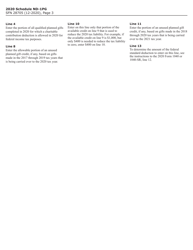 Form SFN28705 Schedule ND-1PG Planned Gift Tax Credit - North Dakota, Page 3