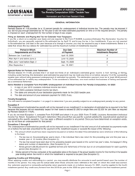 Document preview: Instructions for Form R-210NR Underpayment of Individual Income Tax Penalty Computation - Non-resident and Part-Year Resident - Louisiana