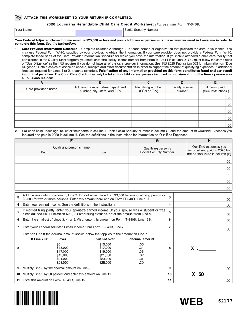 Form IT-540B Louisiana Nonresident and Part-Year Resident - Louisiana, Page 13