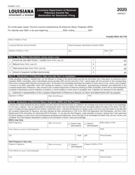 Document preview: Form R-8453F (LA8453-F) Fiduciary Income Tax Declaration for Electronic Filing - Louisiana