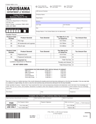 Form R-9005 Timber-Parish Summary Return (T-1s) - Louisiana