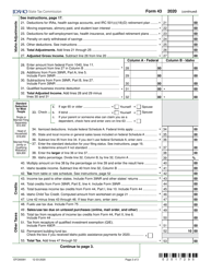 Form 43 (EFO00091) &quot;Part-Year Resident and Nonresident Income Tax Return&quot; - Idaho, Page 2