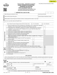 Form M-6GS Hawaii Generation-Skipping Transfer Tax Return - Hawaii