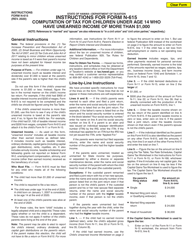 Instructions for Form N-615 Computation of Tax for Children Under Age 14 Who Have Unearned Income of More Than $1,000 - Hawaii