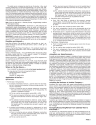 Instructions for Form U-6 Public Service Company Tax Return - Hawaii, Page 3