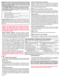 Instructions for Form 200-01 Delaware Individual Resident Income Tax Return - Delaware, Page 10