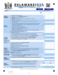 Document preview: Form PIT-RSA Addendum A Itemized Deductions - Delaware, 2020